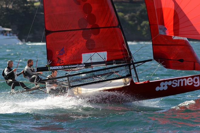 Smeg - the heavy weather specialists - Australian 18ft Skiff Nationals © Frank Quealey /Australian 18 Footers League http://www.18footers.com.au